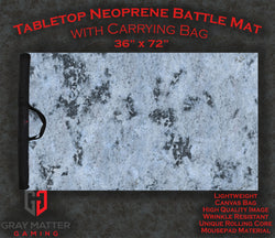 Snowy Tundra - Neoprene Battle Mat with Bag (Online Order Only)