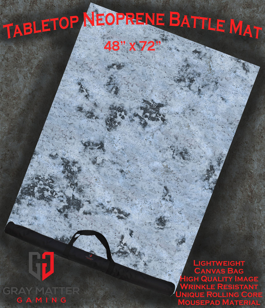 Snowy Tundra - Neoprene Battle Mat with Bag (Online Order Only)