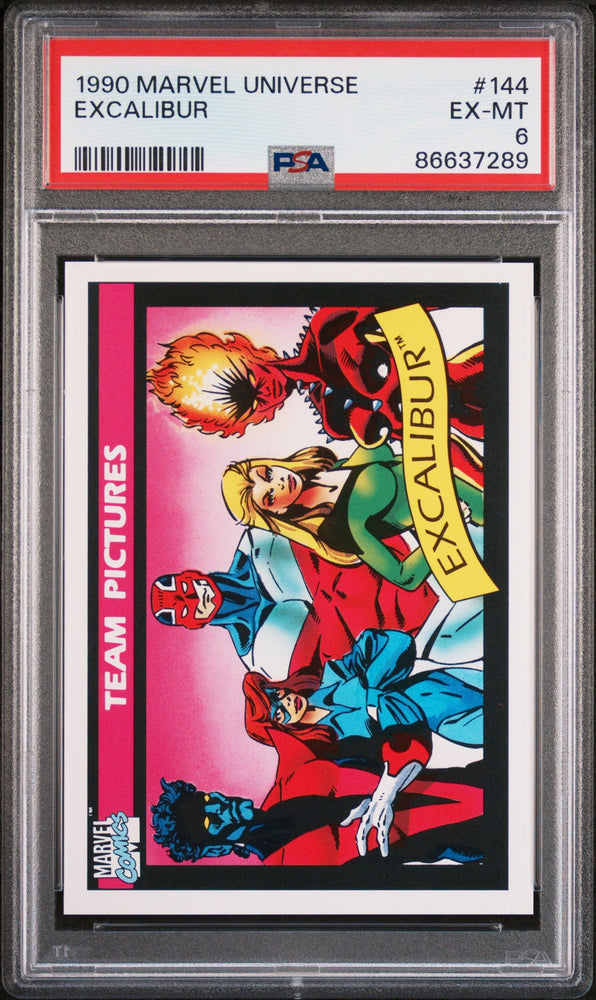 1990 MARVEL UNIVERSE EXCALIBUR  #144 - PSA 6 (Online Order Only)