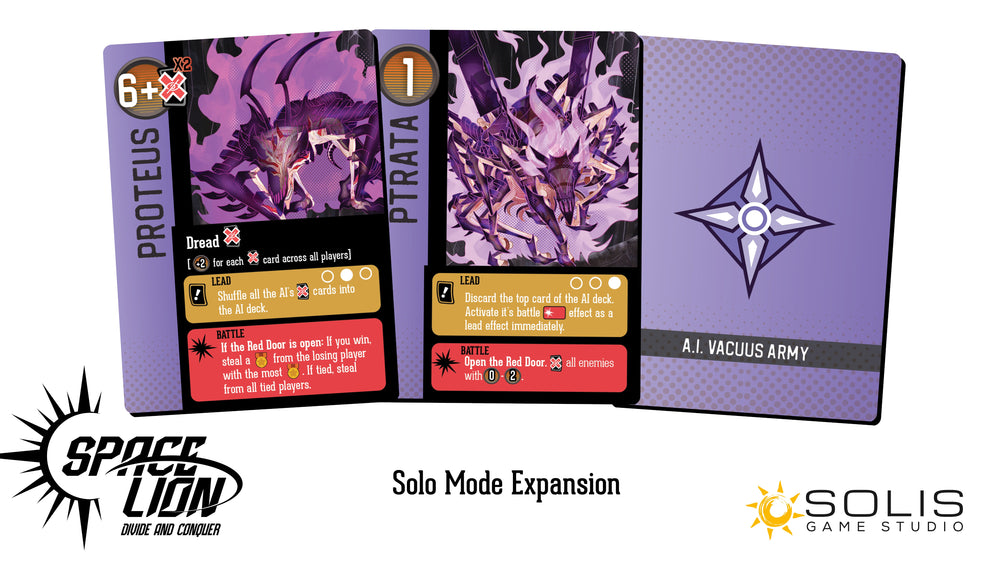 Solo Mode Expansion ( Space Lion: Divide and Conquer ) (ONLINE ORDER ONLY)
