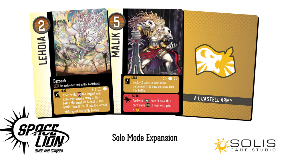 Solo Mode Expansion ( Space Lion: Divide and Conquer ) (ONLINE ORDER ONLY)