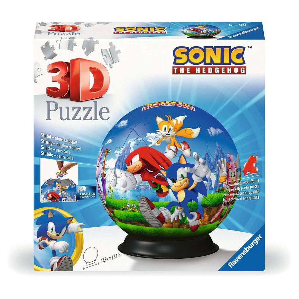 Sonic the Hedgehog Ball 73 Piece 3D Jigsaw Puzzle Ravensburger (ONLINE ORDER ONLY)
