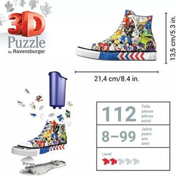 Sonic the Hedgehog Sneaker 112 Piece 3D Jigsaw Puzzle Ravensburger (ONLINE ORDER ONLY)