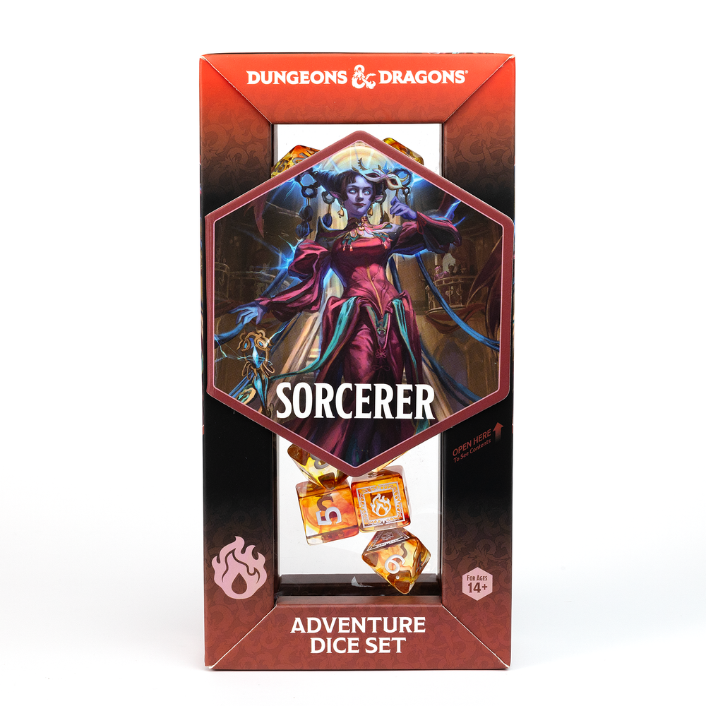 D&D Adventure Dice Set - Sorcerer Edition | Orange 16pc Collection (ONLINE ORDER ONLY)