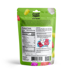 Crispy Candies - Sour Bears Freeze Dried Candy 114g (ONLINE ORDER ONLY)
