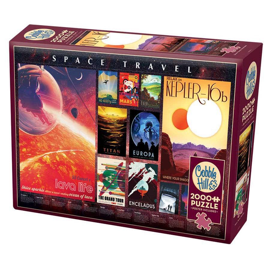 Space Travel Posters 2000 Piece Jigsaw Puzzle Cobble Hill (ONLINE ORDER ONLY)