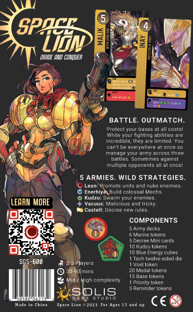 Space Lion: Divide and Conquer (Retail Edition) (ONLINE ORDER ONLY)