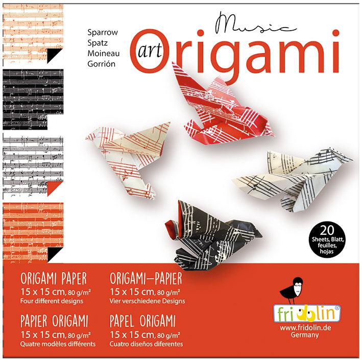 Sparrow Music Art Origami Kit Fridolin (ONLINE ORDER ONLY)
