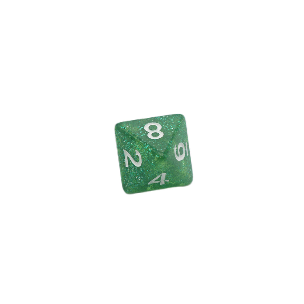 Spearmint Drop - 7 Piece DnD Dice Set | Acrylic RPG Gaming Dice (ONLINE ORDER ONLY)