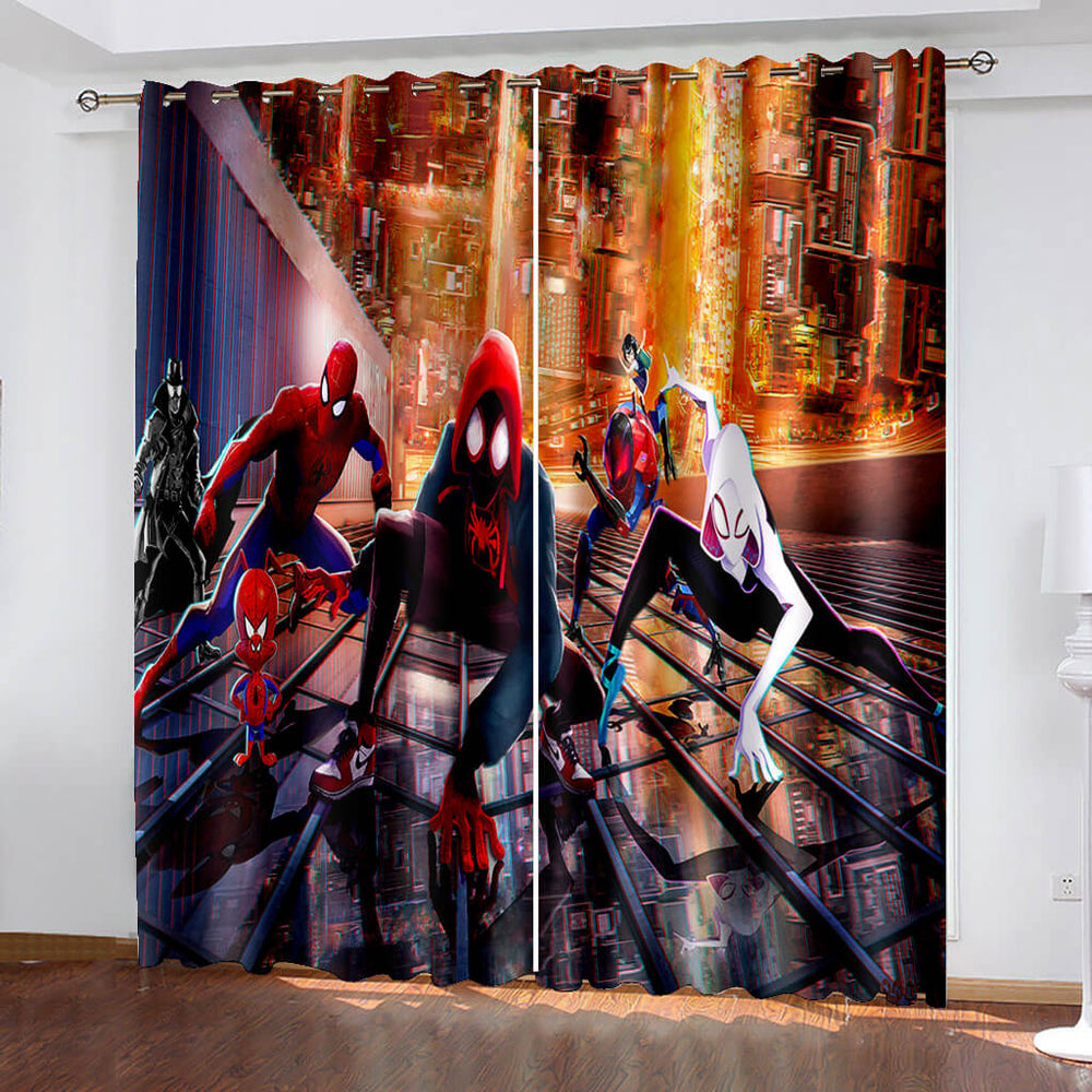 Spider-Man Miles Morales Curtains Blackout Window Drapes (Online Order Only)