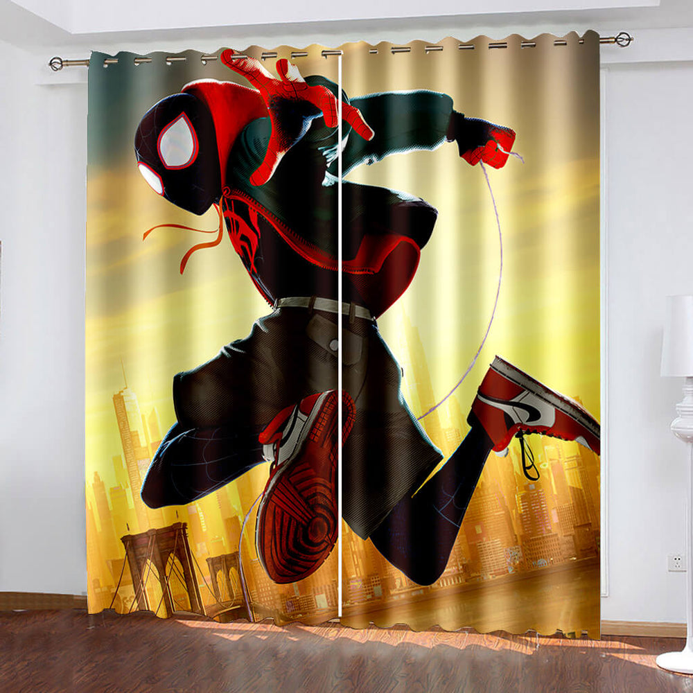 Spider-Man Miles Morales Curtains Blackout Window Drapes (Online Order Only)