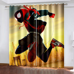Spider-Man Miles Morales Curtains Blackout Window Drapes (Online Order Only)