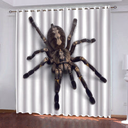 Spider Pattern Curtains Blackout Window Drapes Decoration (Online Order Only)