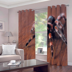 Spider Pattern Curtains Blackout Window Drapes Decoration (Online Order Only)
