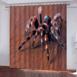 Spider Pattern Curtains Blackout Window Drapes Decoration (Online Order Only)