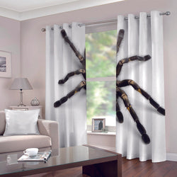 Spider Pattern Curtains Blackout Window Drapes Decoration (Online Order Only)