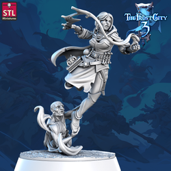 3D Printed STL Miniatures Mages Set Core Characters The Frost City 3 28 - 32mm War Gaming D&D (Online Only)