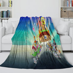 SpongeBob SquarePants Blanket Flannel Kids Room Throw (ONLINE ORDER ONLY)