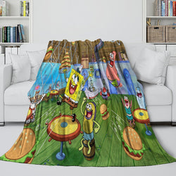 SpongeBob SquarePants Blanket Flannel Kids Room Throw (ONLINE ORDER ONLY)
