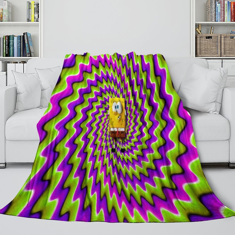 SpongeBob SquarePants Blanket Flannel Kids Room Throw (ONLINE ORDER ONLY)