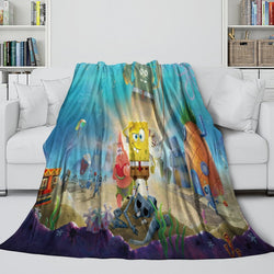 SpongeBob SquarePants Blanket Flannel Kids Room Throw (ONLINE ORDER ONLY)