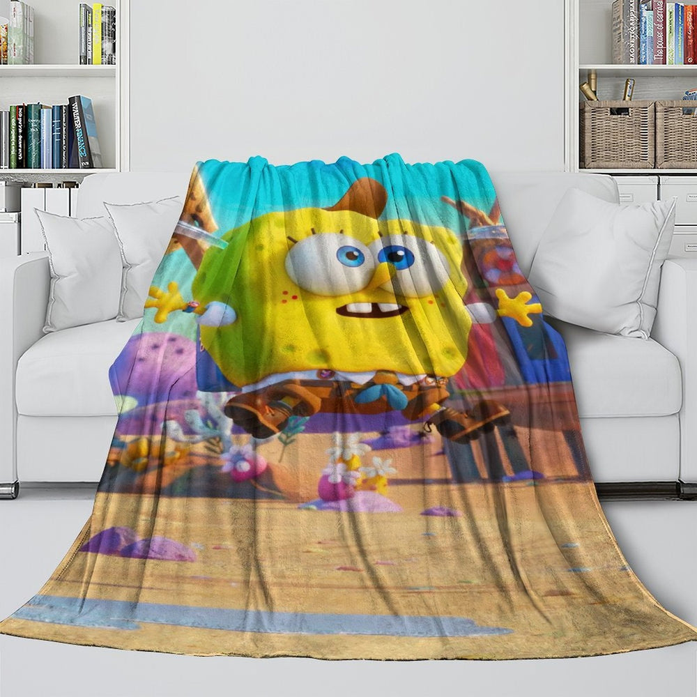 SpongeBob SquarePants Blanket Flannel Kids Room Throw (ONLINE ORDER ONLY)