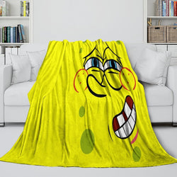 SpongeBob SquarePants Blanket Pattern Flannel Throw Room Decoration (ONLINE ORDER ONLY)