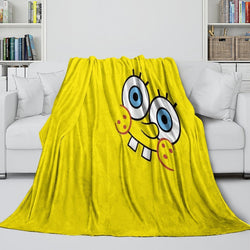 SpongeBob SquarePants Blanket Pattern Flannel Throw Room Decoration (ONLINE ORDER ONLY)