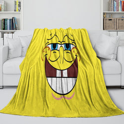 SpongeBob SquarePants Blanket Pattern Flannel Throw Room Decoration (ONLINE ORDER ONLY)