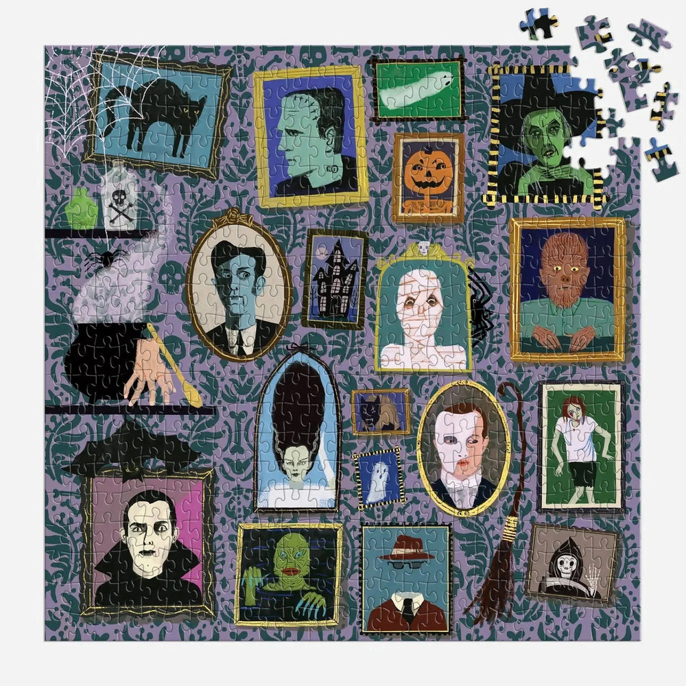 Spooky Portraits 500 Piece Jigsaw Puzzle Galison (ONLINE ORDER ONLY)