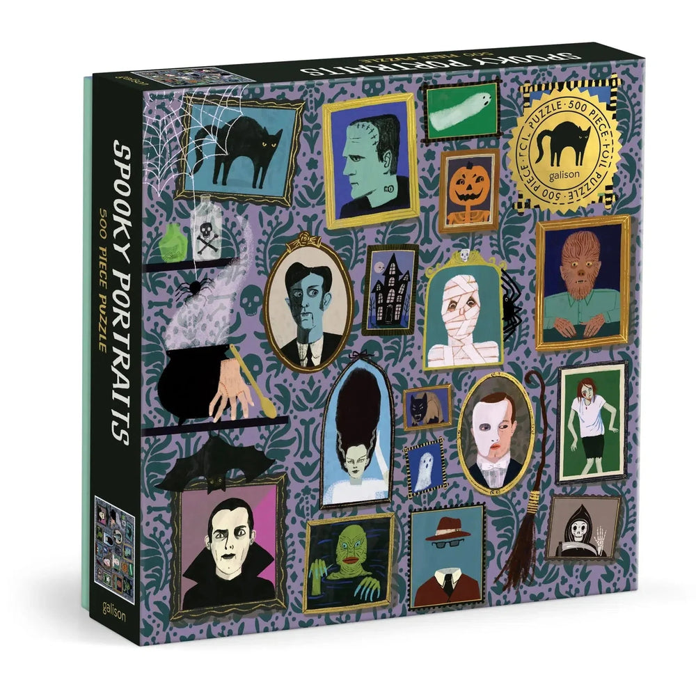 Spooky Portraits 500 Piece Jigsaw Puzzle Galison (ONLINE ORDER ONLY)