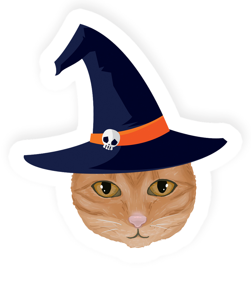 Spooky Kitty Sticker (Online Order Only)