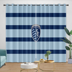 Sporting Kansas City Curtains Blackout Window Drapes Room Decoration (Online Order Only)