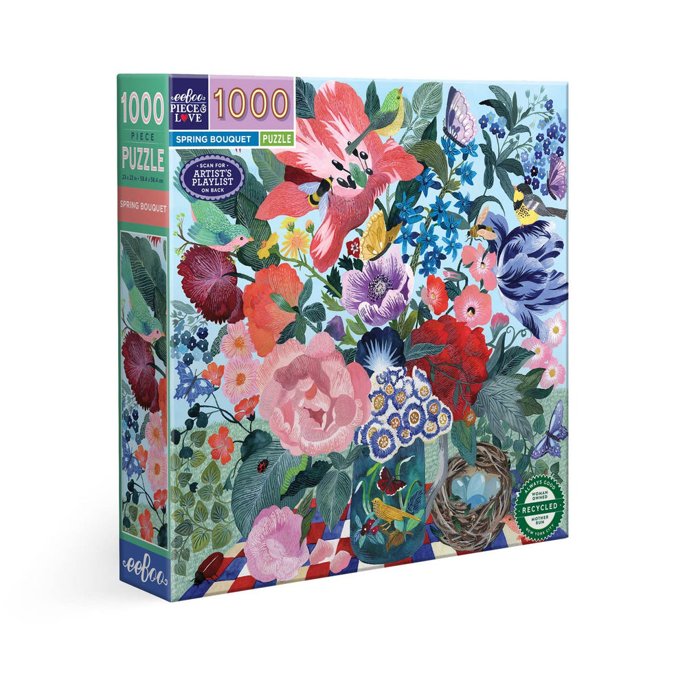 Spring Bouquet 1000 Piece Jigsaw Puzzle eeBoo
