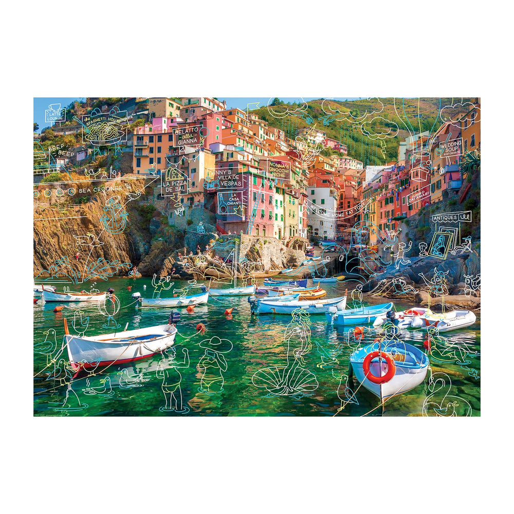 Spring Break at Cinque Terre 1000 Piece Jigsaw Puzzle Fred (ONLINE ORDER ONLY)