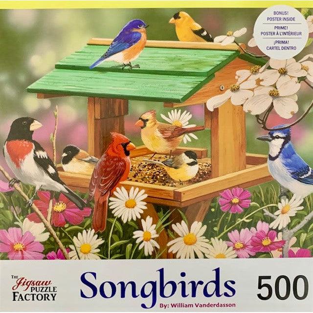 Spring Feast Songbirds 500 Piece Jigsaw Puzzle Leap Year (ONLINE ORDER ONLY)