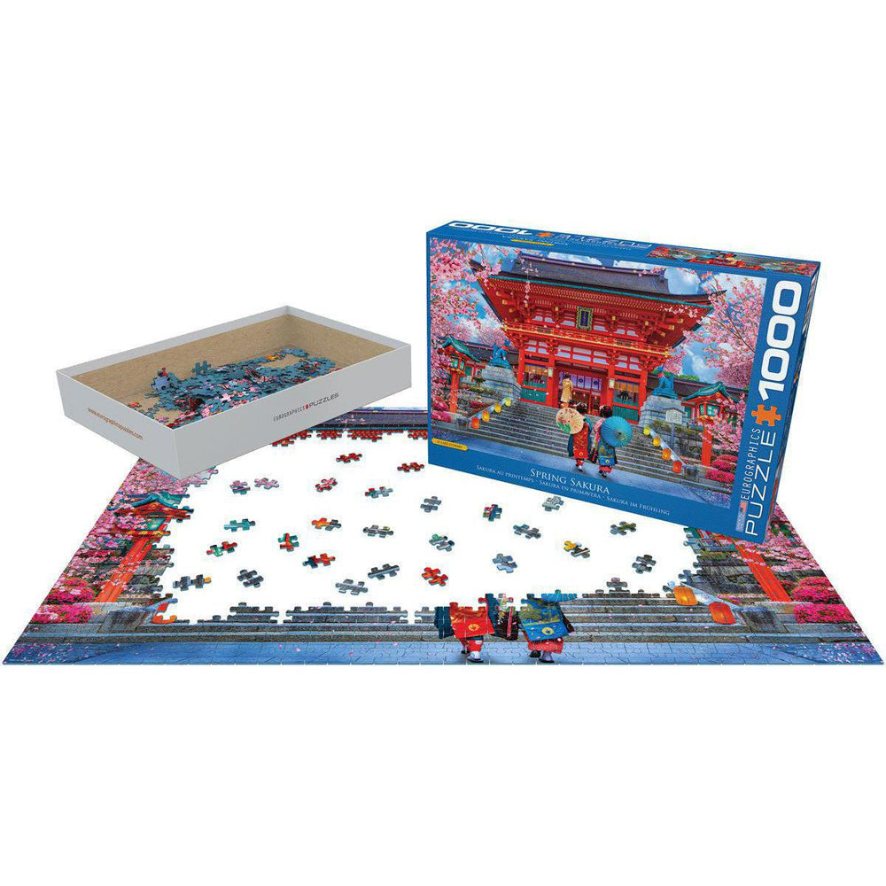 Spring Sakura 1000 Piece Jigsaw Puzzle Eurographics (ONLINE ORDER ONLY)