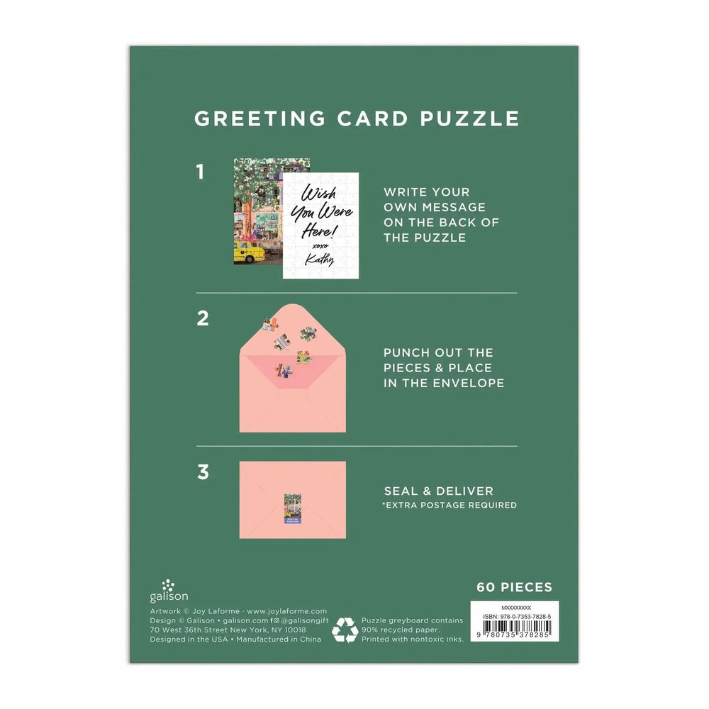 Spring Street Greeting Card 60 Piece Jigsaw Puzzle Galison (ONLINE ORDER ONLY)