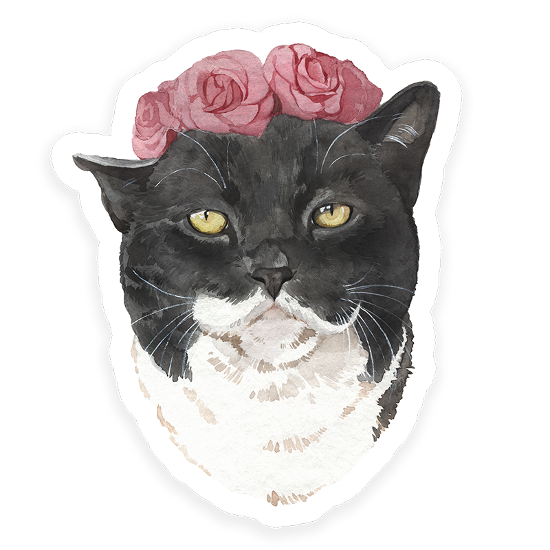 Spring Kitty Sticker (Online Order Only)