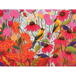 Springtime Goldfinches 275 Large Piece Jigsaw Puzzle Cobble Hill (ONLINE ORDER ONLY)