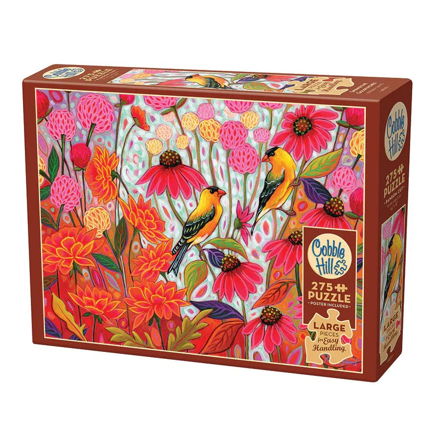 Springtime Goldfinches 275 Large Piece Jigsaw Puzzle Cobble Hill (ONLINE ORDER ONLY)