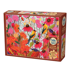 Springtime Goldfinches 275 Large Piece Jigsaw Puzzle Cobble Hill (ONLINE ORDER ONLY)