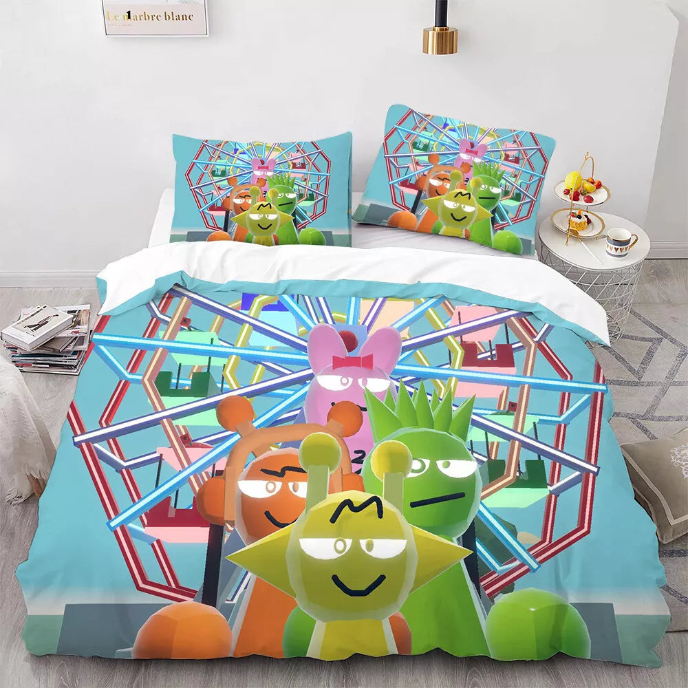 Sprunki Oren Wenda Bedding Set Pattern Kids Quilt Cover Without Filler (Online Order Only)