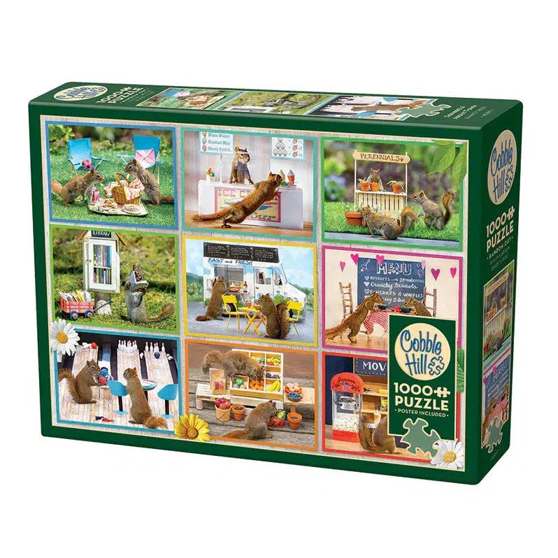 Squirrels Around Town 1000 Piece Jigsaw Puzzle Cobble Hill (ONLINE ORDER ONLY)