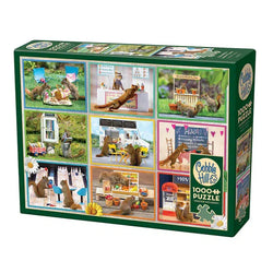 Squirrels Around Town 1000 Piece Jigsaw Puzzle Cobble Hill (ONLINE ORDER ONLY)