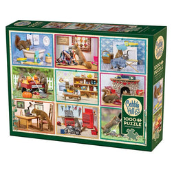 Squirrels at Home 1000 Piece Jigsaw Puzzle Cobble Hill (ONLINE ORDER ONLY)