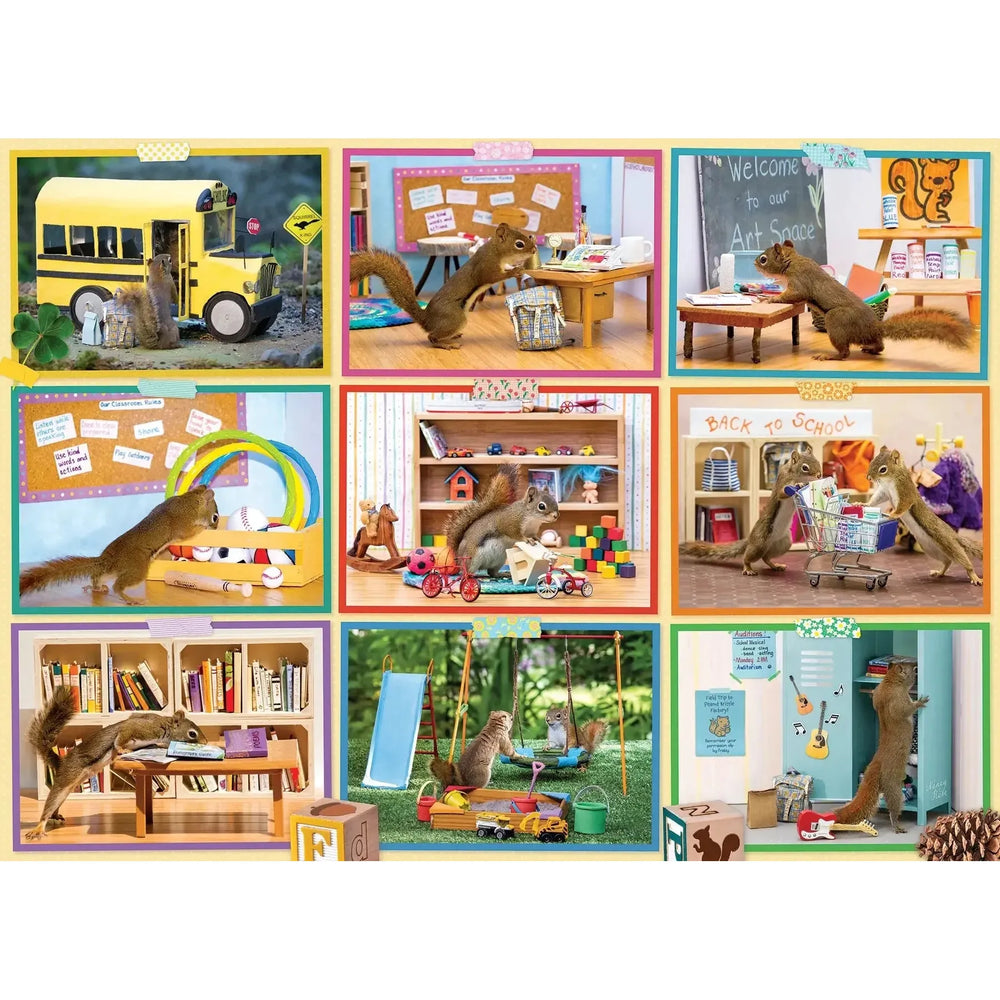 Squirrels at School 1000 Piece Jigsaw Puzzle Cobble Hill (ONLINE ORDER ONLY)