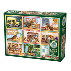 Squirrels at School 1000 Piece Jigsaw Puzzle Cobble Hill (ONLINE ORDER ONLY)