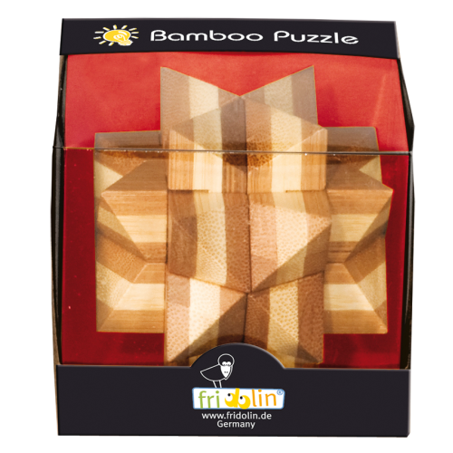 Star 3D Bamboo Puzzle Fridolin (ONLINE ORDER ONLY)