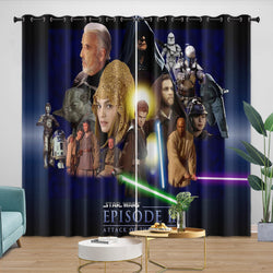 Star Wars Attack of the Clones Curtains Blackout Window Drapes (ONLINE ORDER ONLY)